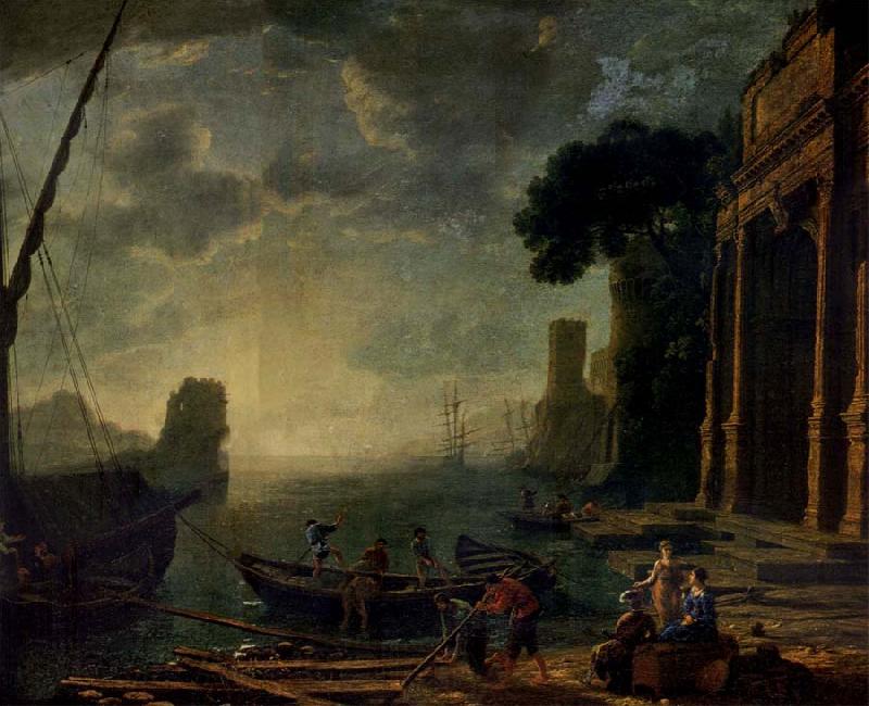 Claude Lorrain Morning in the Harbour France oil painting art